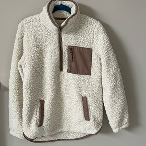 Abercrombie & Fitch teddy bear jacket with hoodie pocket